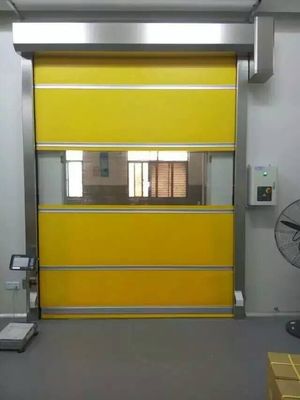 Hızlı Panjur Yüksek Hızlı PVC Kapı 1176pa Kendi Kendini Onaran Isı Direnci Paslanma Koruması