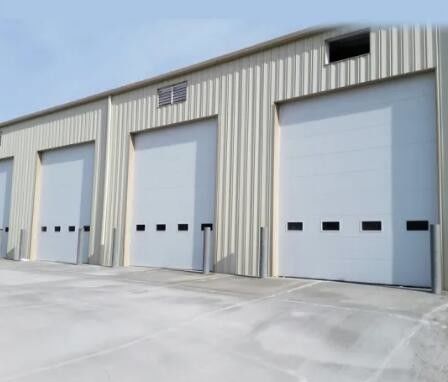 Galvanizli Çelik Seksiyonel Garaj Kapıları, Ticari Seksiyonel Kapılar 420mm-530mm Genişlik