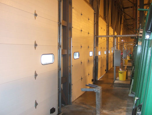 Endüstriyel Profesyonel PVC Hızlı Hareket Otomatik Fermuarlı Kapı 1176pa Rüzgar Direnci Yüksek Hızlı 1.5mm Paslanmaz