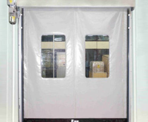 Endüstriyel Otomatik Hızlı Kepenk Kapı Yüksek Hızlı Fermuar PVC Fotoğraf Sensörü