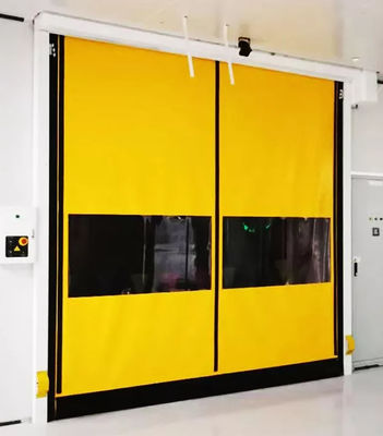 Tamir Edilebilir Rulo Hızlı Makaralı Kapılar Yüksek Hızlı Fermuarlı PVC Otomasyon Panjuru
