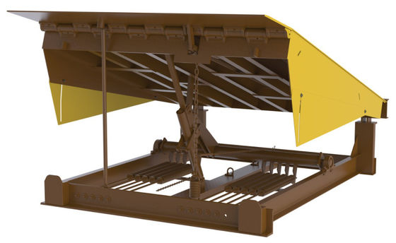 Forklift için Yüksek Mukavemetli Çelik Dock Leveler Mekanik Kapı Contası Rampa Konteyneri