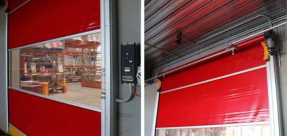 Modern Güvenlik Rulo Kapıları Hava Duruma Direnişli Kolay Kurulum ve Güvenlik Özellikleri Renkli ve Rüzgar geçirmez PVC