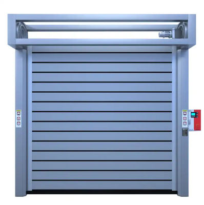 Alüminyum Alaşım 0.8m/s Kapama Hızı Metal Hızlı Üst Yüksek Hızlı Yuvarlak Kapı