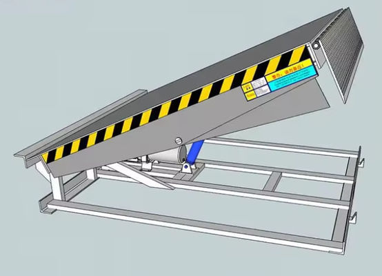 Özelleştirilebilir Dudak Uzunluğu Elektrikli Yükleme Dock Leveler Tozla Kaplanmış Bitirme ve Güvenlik Kontrolleri