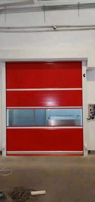 Güvenlik yalıtılmış hızlı rulo kapıları El/otomatik işletim Düşük bakım, toptan PVC