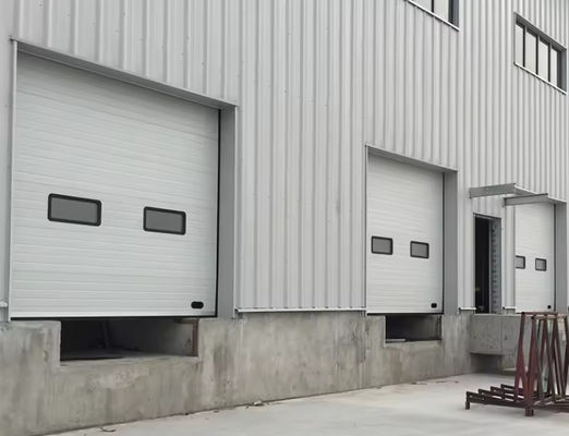 Alüminyum Sınırlı Beyaz Polyurethane köpüklü yalıtımlı bölüm kapıları Toptan İyi fiyat Otomatik