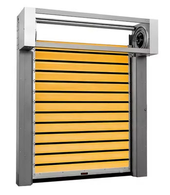PLC Kontrollü Hızlı Spiral Kapı 0.8m/s Açma ve Kapatma Hızları Özel Gelişmiş Yuvarlak Garaj Rol Kapısı