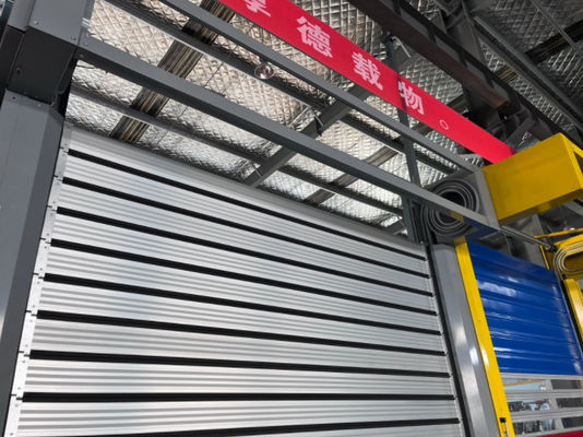 0.8m/s Alüminyum Alaşım Hız Spiral Kapı 220V/50HZ Güç kaynağı Alüminyum Metal Otomatik Çapraz Hızlı