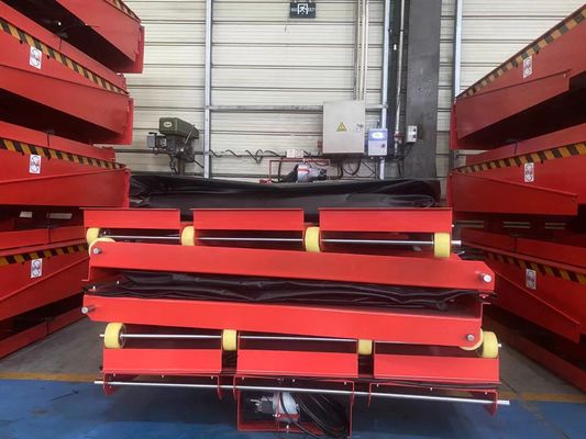 Özelleştirilebilir Elektrikli Hidrolik Yükleme Dock Leveler Güvenlik Zinciri Tozla Kaplı Bitirme