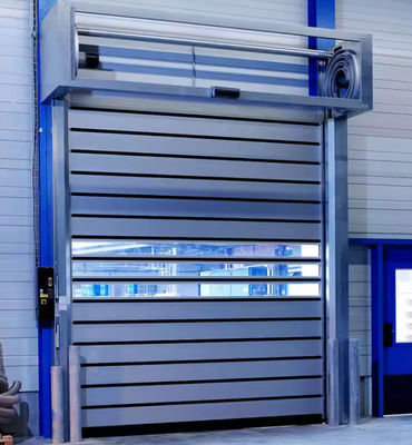 220V/50HZ Güvenlik Fotoelektrik Sensör Hız Spiral Kapı -20°C~ 50°C Açma rüzgar direnci alüminyum sert yüksek hızlı Kapı