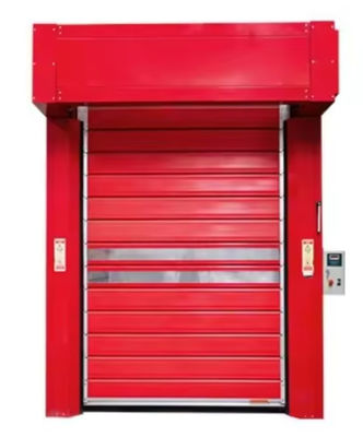 Alüminyum Hızlı Spiral Kapı PLC Kontrol Sistemi ile 0.75KW Motor Gücü Üretici Doğrudan Satış