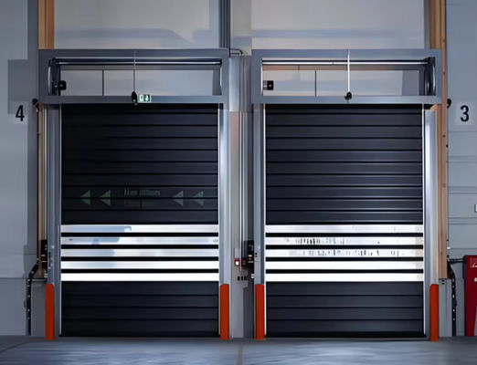 Alüminyum Hızlı Spiral Kapı PLC Kontrol Sistemi ile 0.75KW Motor Gücü Üretici Doğrudan Satış