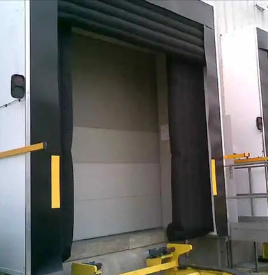 Siyah Çekilebilir Anti-Crush Dock Dayanıklı PVC Mekanik Yastık Görevli Çelik Yapı Endüstriyel Düzenlenebilir Şişelenmiş İzole edilmiş Hava geçirmez Sızdırmaz Dök Sığınağı sipariş olarak özelleştirilmiş
