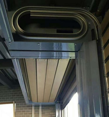 Rüzgar Direnci Alüminyum Sabit Yüksek Hızlı Spiral Kapı ile Yumuşak İşlemler - 220V / 50HZ Güç kaynağı