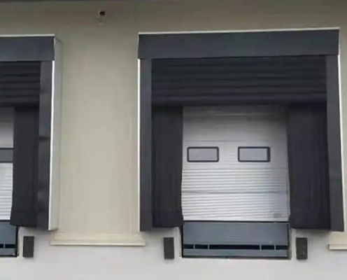Endüstriyel Yumuşak Yanlı Mekanik Dayanıklı Kumaş PVC Özel Renk Düzenlenebilir Yükleme Sistemi Kamyonlar İçin Liman Kapısı Sığınağı