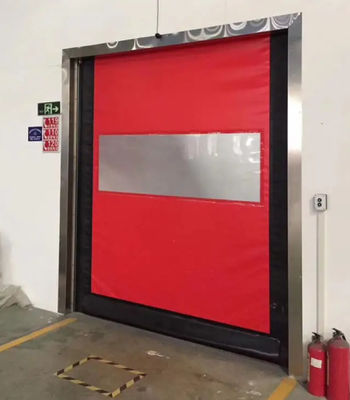 Uzun Sürekli Modern Yüksek Hızlı PVC Yükseltilmiş Hızlı Perde Kapısı 304 Paslanmaz Çelik Malzemesi Otomatik Depolama PVC Dondurucu Kapılar
