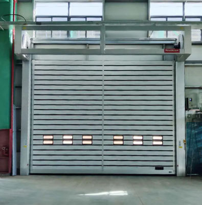 Hızlı kapanma Hızlı yalıtılmış güvenli alüminyum şeffaf yüksek hızlı sarmal kapı 0.8m/s kapanma hızı ve 220V/50HZ güç kaynağı ile