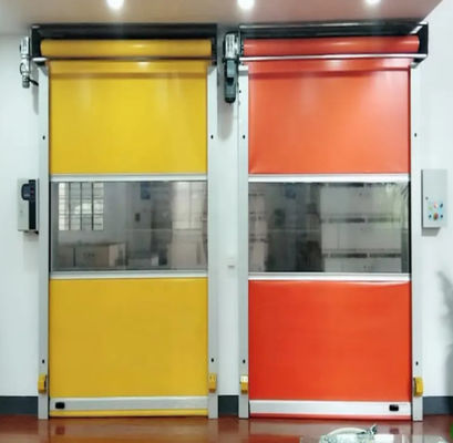 Endüstriyel Toz Dayanıklı Depo PVC Yüksek Hızlı Kapılar Yüksek Hızlı Rulo Perde Kapısı