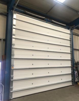 Yüksek güvenlik kilitli yangın istasyonu Otomatik şekillendirilmiş ve acil serbest bırakma ile endüstriyel bölüm kapıları Yangın geçirmez yuvarlak kapı kapı ihracatçıları