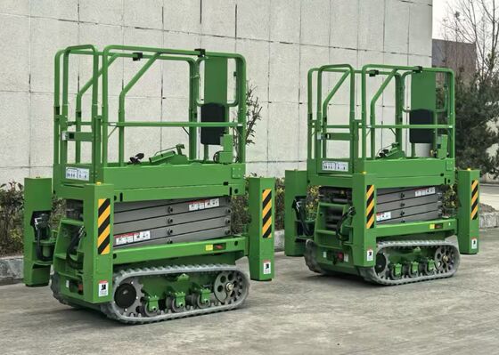 Havadaki İşçi Asansörü Batarya ile çalışan Elektrikli Asansör Platformu 1.5 KW Motor Gücü İnşaat ve Bakım için Optimize
