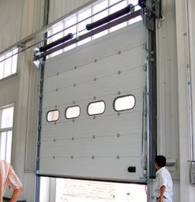 Wind-resistant commercial sectional overhead doors Fire Station Industrial Sectional Doors Sectional Steel Doors Automatic Formed Emergency Release safety
