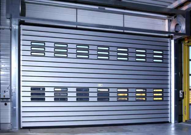 Güçlü Kapalı Rulo Açma Yüksek Hızlı Spiral Kapı 220mm Alüminyum Hızlı Kapatma Hızlı İzole