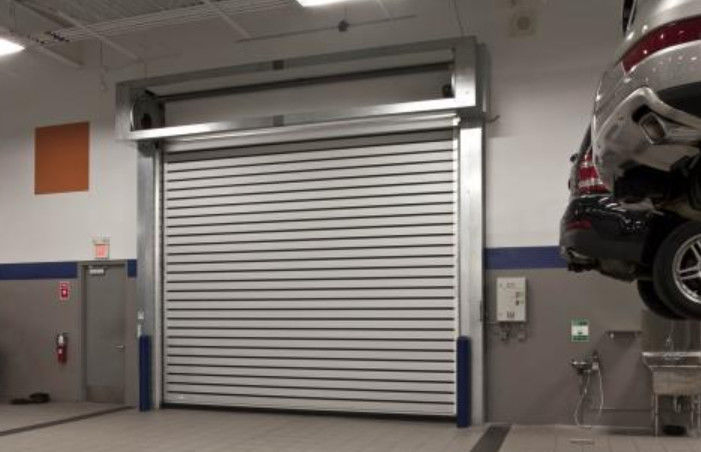 Dışarıda Hızlı Alüminyum Yuvarlak Yüksek Hızlı Spiral Kapı Güç kaynağı 220V/50HZ Uzun süreli