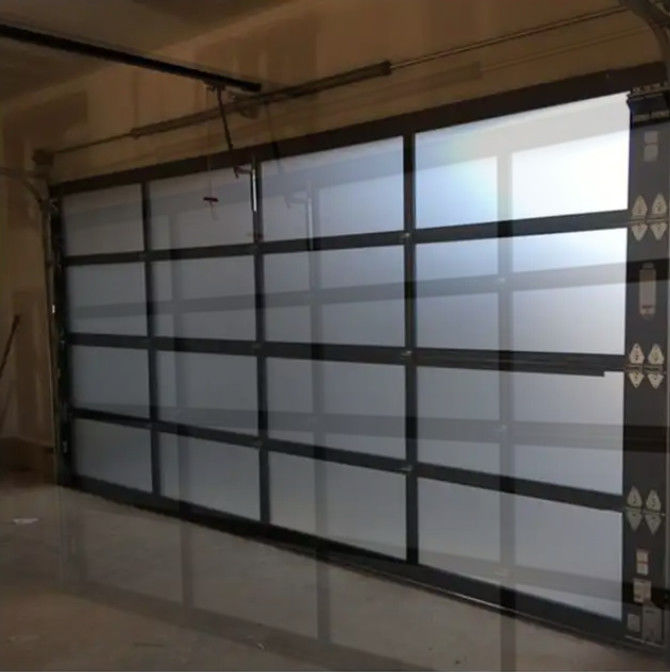 Modern Alüminyum Bölmeli Kapı El Ya da Otomatik Ses Izolasyonu Beyaz/Kahverengi/ Gri/Siyah Panel