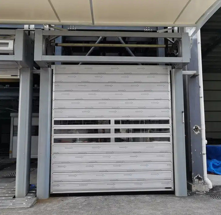 Alüminyum Alaşımı 0.8m/s Açma ve kapanma Hızları Üretim Fabrikası Çapraz Yüksek Hızlı Kapı