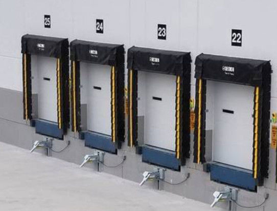 Özel Renk Düzenlenebilir Yükleme Sistemi PVC Plastik Kauçuk malzemesinden yapılmış Endüstriyel için Dock Kapı Sığınağı