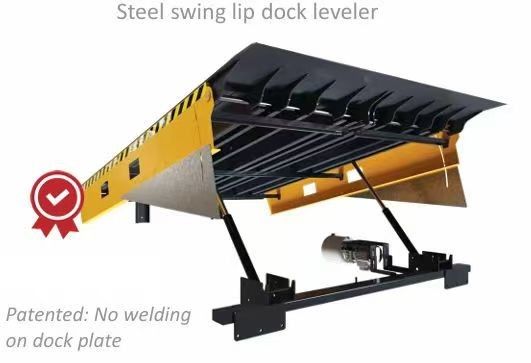 Dock kapı leveler atölyesi Otomatik Dock plaka 25000-40000LBS Güvenli tasarım ayak pedal kontrolü