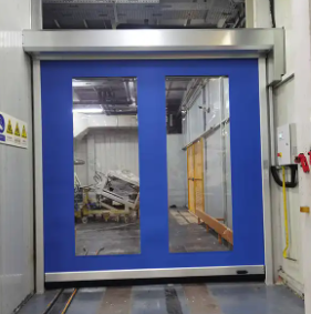 Fabrika Doğrudan Satış Gürültü Azaltma Yüksek Hızlı PVC Yükseltme Hızlı Perde Kapı 304 Paslanmaz Çelik Malzemesi El İşlem Otomatik İşlem